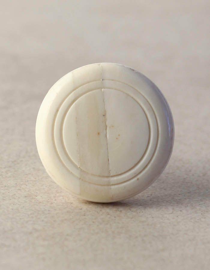 Bone Knobs | Solid White Textured Resin Bone Bathroom Cabinet With Circle Bone Knobs Bone Knobs