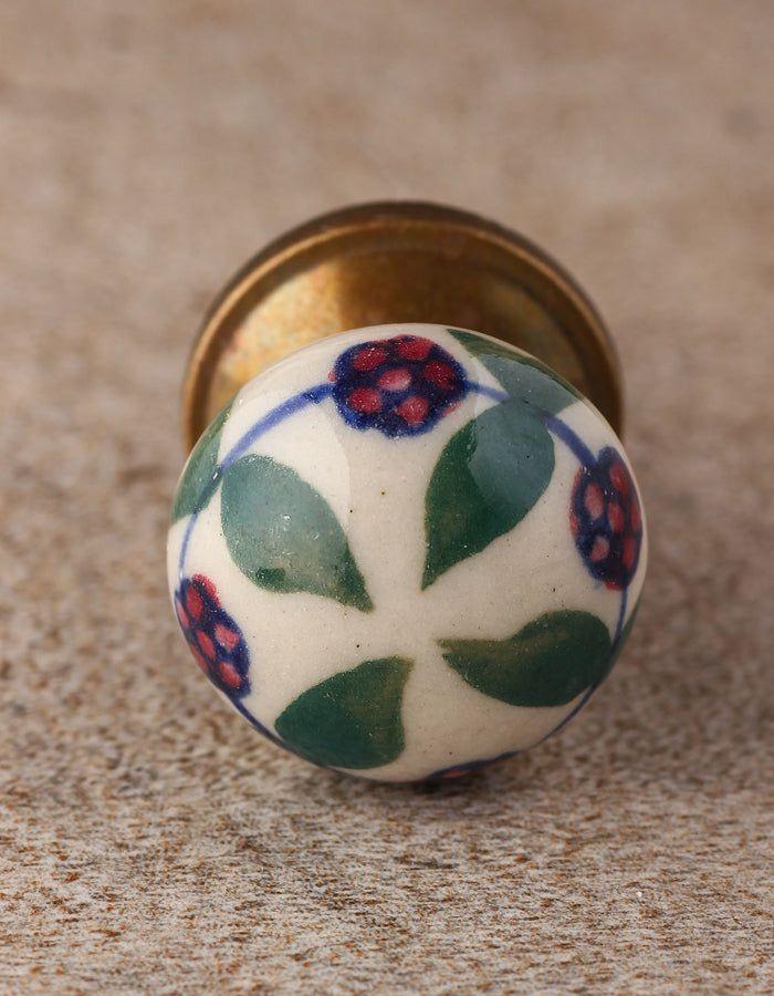 Ceramic Knobs | Hand Painted White Ceramic Drawer Cabinet Knobs Ceramic Knobs