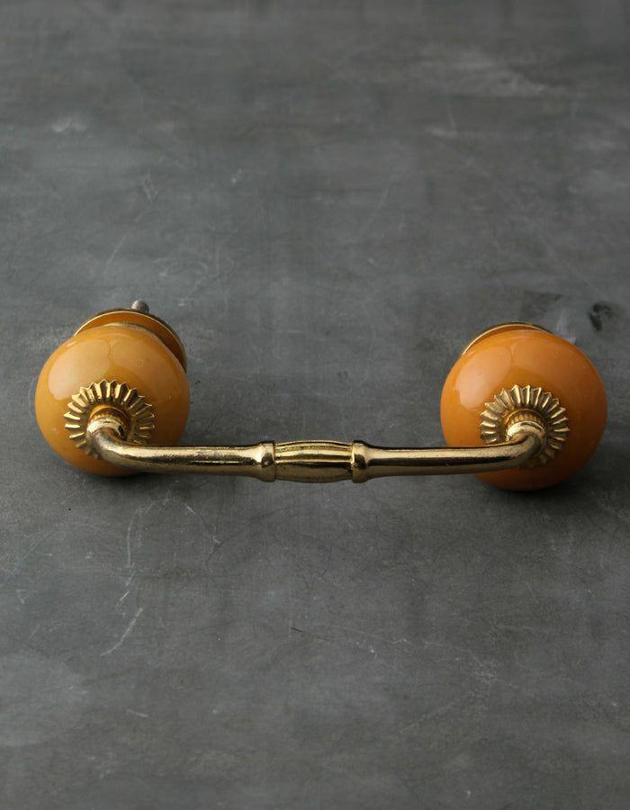 Ceramic Knobs Pull | Solid Yellow Ceramic Bathroom Cabinet Pull Ceramic Knobs Pull Ceramic Knobs Pull