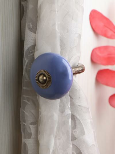 Curtain Tie | Curtain Tie Backs Hook Decorative Wall Hook- Light Purple (Set of Two) Curtain Tie Curtain Tie