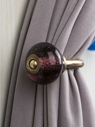 Curtain Tie | Curtain Tie Backs Hook Decorative Wall Hook- Purple (Set of Two) Curtain Tie Curtain Tie