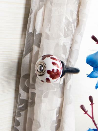 Curtain Tie | Curtain Tie Backs Hook Decorative Wall Hook-Red (Set of Two) Curtain Tie Curtain Tie