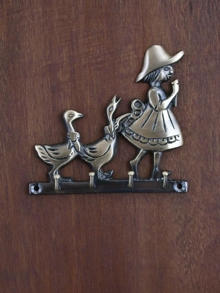 Door Knocker | Decorative Antique Brass Hook Cabinet Knobs Door Knocker