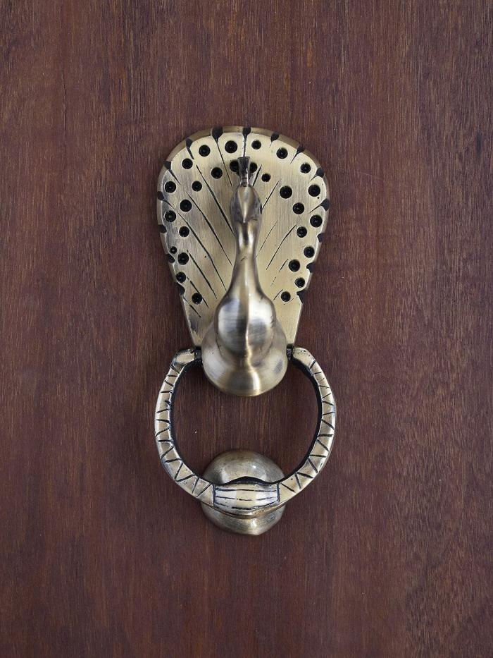 Door Knocker | Peacock Decorative Antique Brass Door Knocker Cabinet Knobs Door Knocker