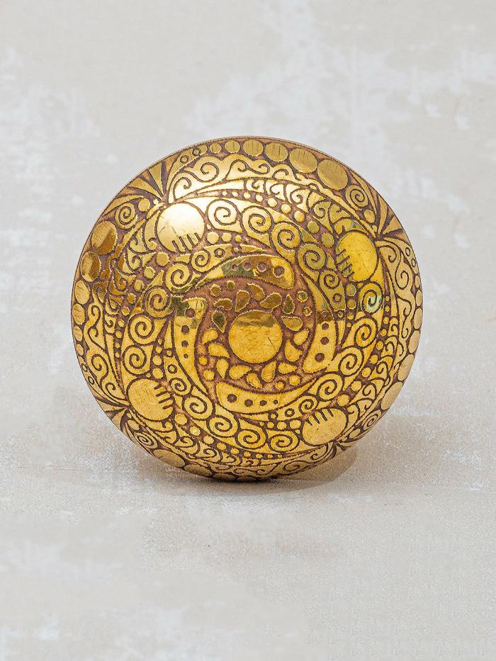 Metal Knobs | Brass Antique Round Shape Cabinet Drawer Cabinet Knobs Metal Knobs