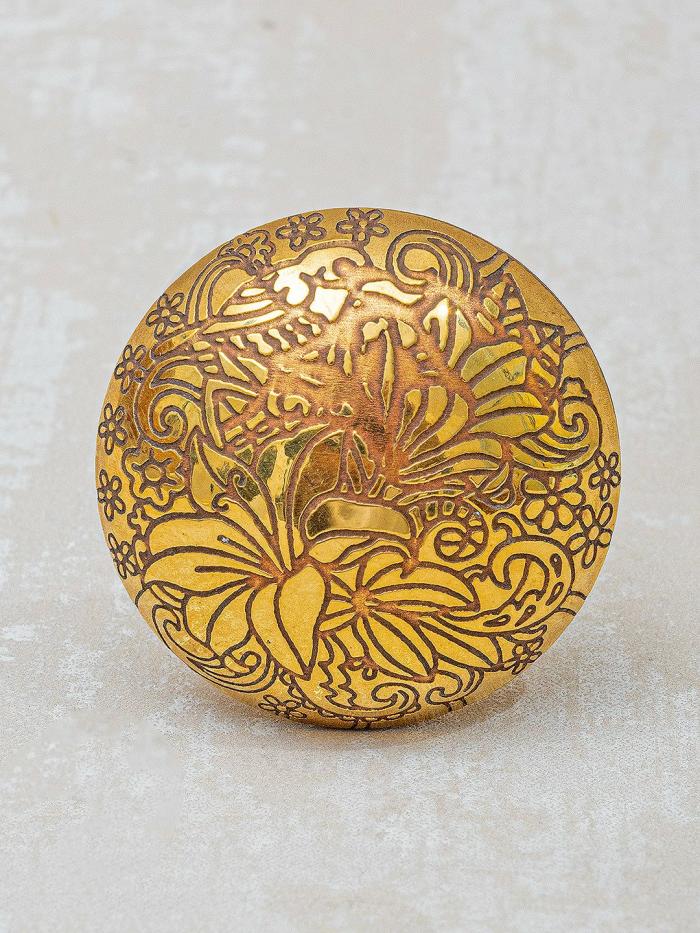 Metal Knobs | Brass Antique Round Shape Cabinet Drawer Cabinet Knobs Metal Knobs