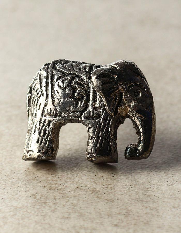 Metal Knobs | Elephant Metal With Antique Silver Look Cabinet Knobs Metal Knobs