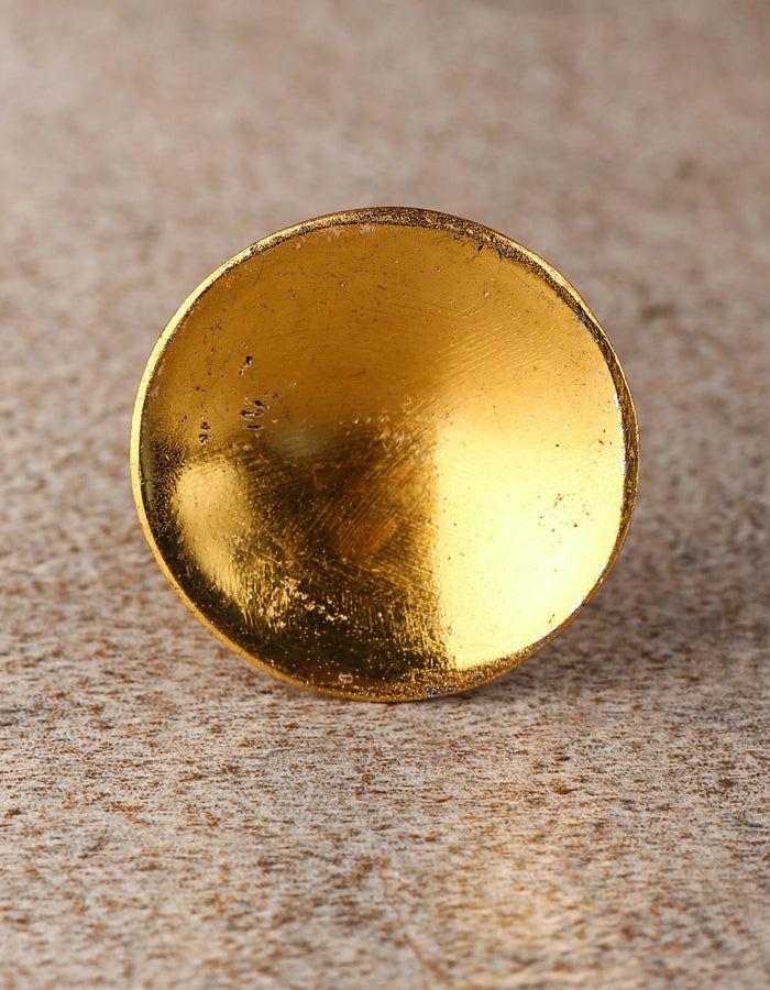 Metal Knobs | Round Golden color Metal Cabinet Knobs Metal Knobs