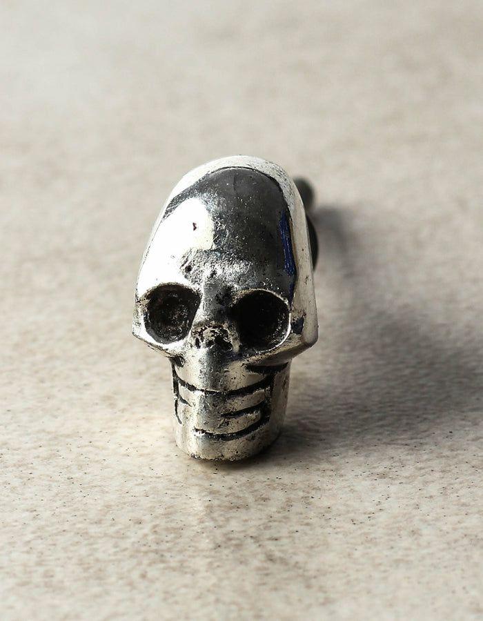 Metal Knobs | Skull Shape With Antique Silver Look Cabinet Knobs Metal Knobs