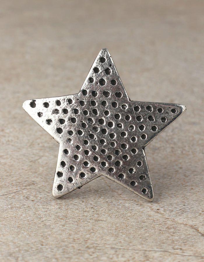 Metal Knobs | Star Dotted Shape Metal Drawer Cabinet Knobs Metal Knobs