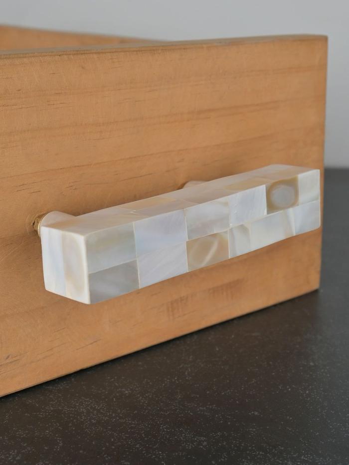 Mother of Pearl Pulls | Unique Mother of Pearl Cabinet Pulls, Pulls for Drawers, Cabinet Hardware – Square Shape Pull Mother of Pearl Pulls Mother of Pearl Pulls