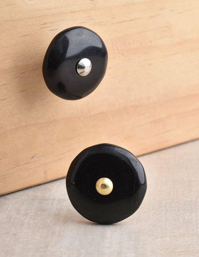 Natural Gemstone Knobs | Agate Natural Gemstone Cabinet Furniture – Black Cabinet Knobs Natural Gemstone Knobs