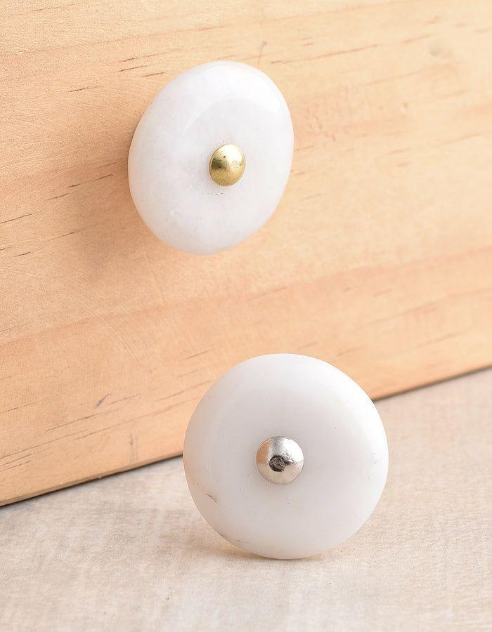 Natural Gemstone Knobs | Agate Natural Gemstone Cabinet Furniture – White Cabinet Knobs Natural Gemstone Knobs