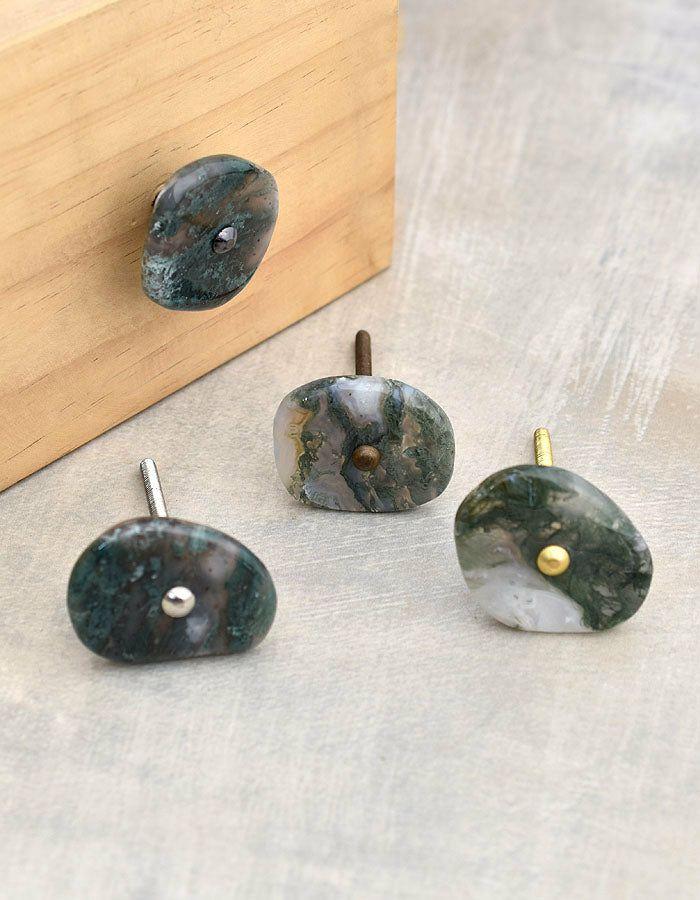 Natural Gemstone Knobs | Agate Natural Gemstone Green Shade Cabinet Furniture Cabinet Knobs Natural Gemstone Knobs