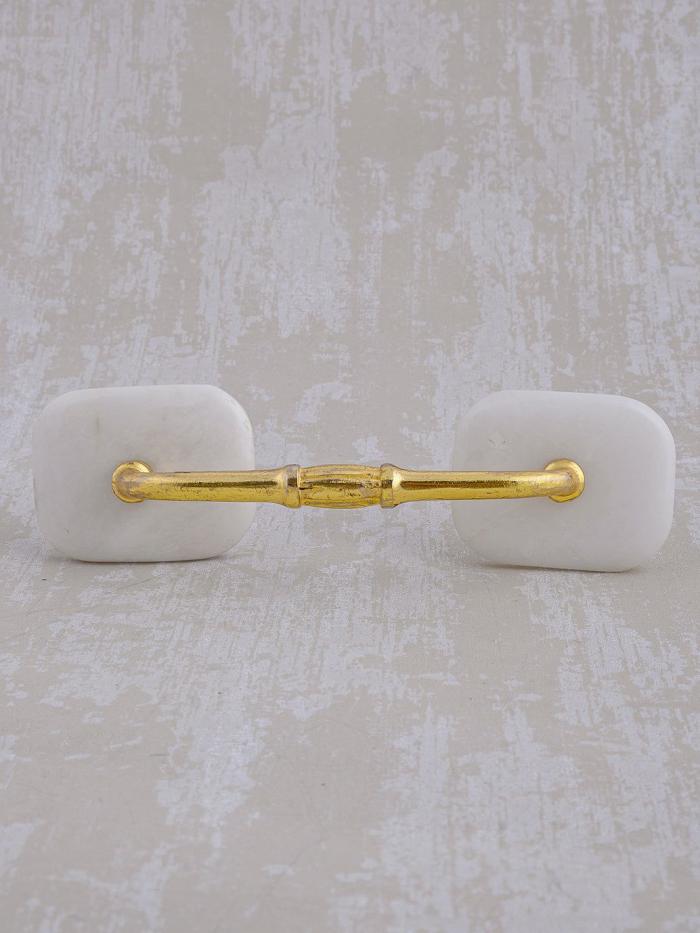 Natural Gemstone Pull | Agate Natural Gemstone Cabinet Furniture Pull – White Natural Gemstone Pull Natural Gemstone Pull