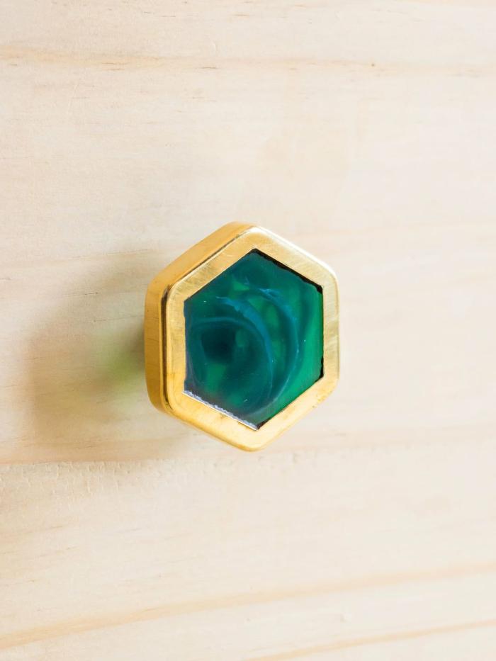 New Collection of Wooden Knobs | Stylish Teal Green Hexagon Cupboard Cabinet Cabinet Knobs New Collection of Wooden Knobs