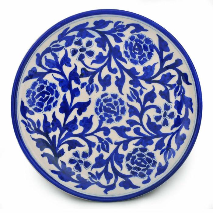 Plates-8” | Blue Desing on White Base Plate Plates Plates-8''