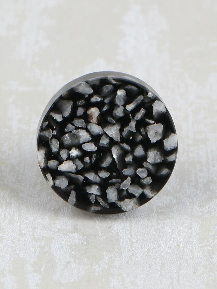 Stone Knobs | Black and White Stone Cabinet Cabinet Knobs Stone Knobs