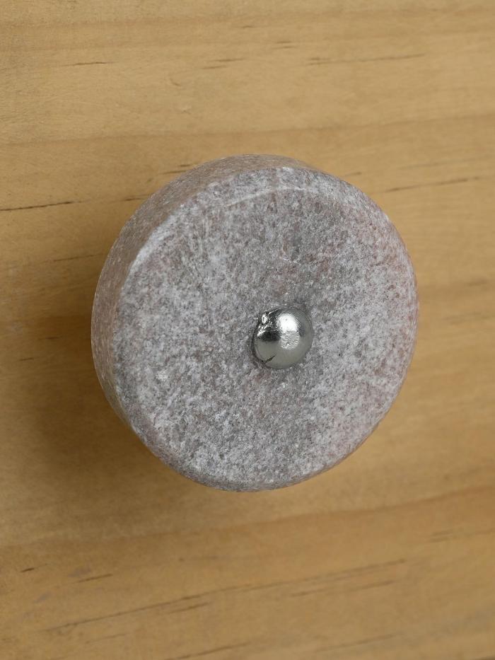 Stone Knobs | Round Shape Light Orange and Grey Color Stone Cupboard Drawer Cabinet Knobs Stone Knobs