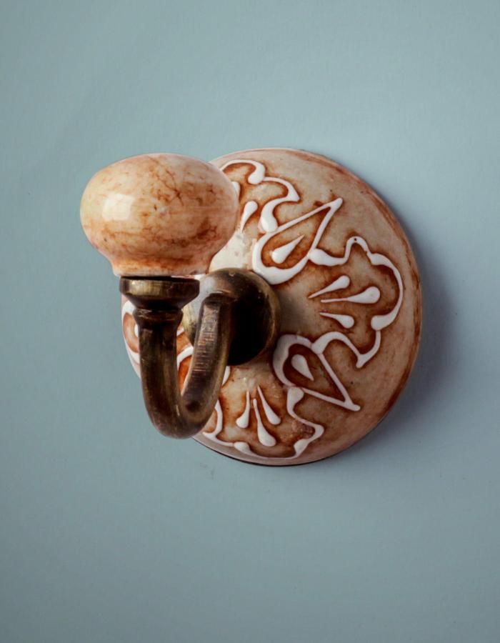 Wall Hooks | Handmade Ceramic Round Wall Hook Hooks/Hangers Wall Hooks