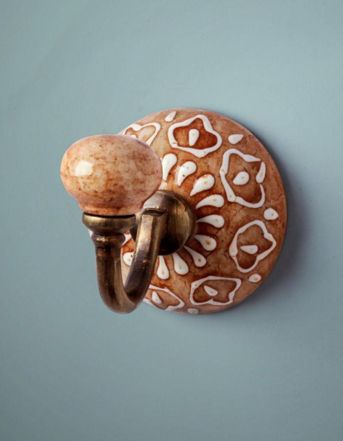 Wall Hooks | Handmade Ceramic Round Wall HooK Hooks/Hangers Wall Hooks