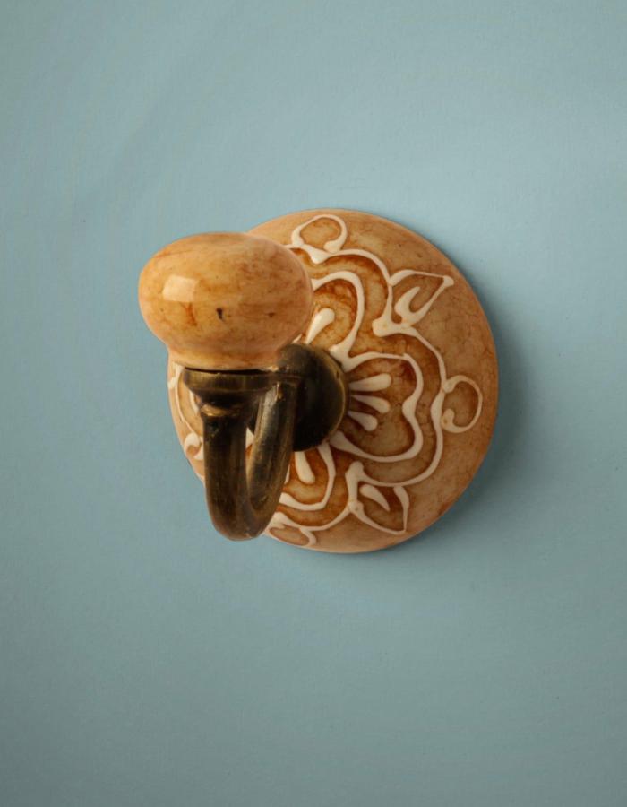 Wall Hooks | Handmade Ceramic Round Wall Hook Hooks/Hangers Wall Hooks