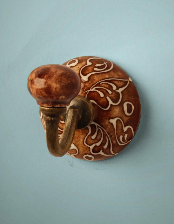 Wall Hooks | Handmade Ceramic Round Wall HooK Hooks/Hangers Wall Hooks