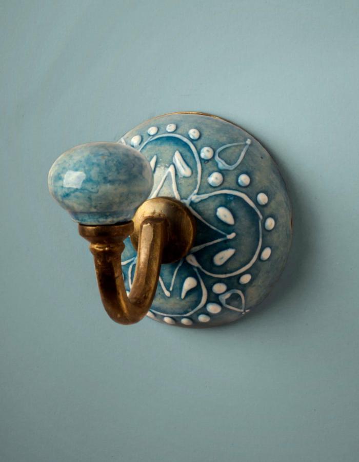 Wall Hooks | Handmade Ceramic Round Wall Hook Hooks/Hangers Wall Hooks