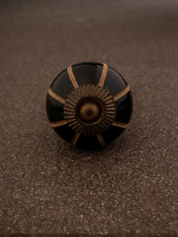 Wooden Knobs | Black Wooden Cabinet Knobs Wooden Knobs