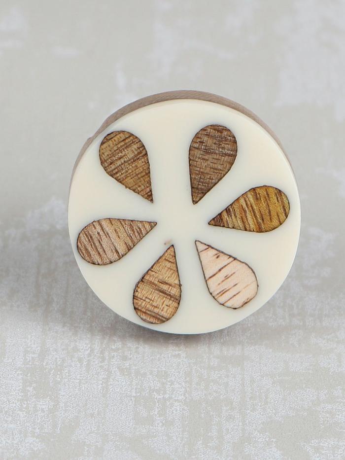 Wooden & Resin Knob | Modern Wood Door Drawer Cabinet Cabinet Knobs Wooden & Resin Knob