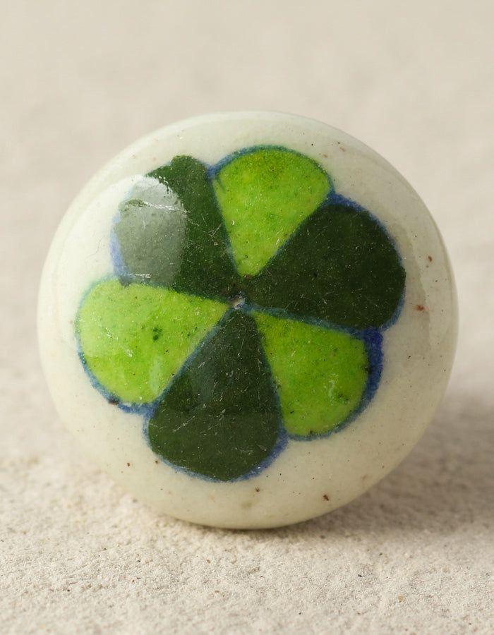 Knobco Knobs | Handmade Green Pinwheel Blue Pottery Dresser Cabinet Cabinet Knobs Knobco Knobs